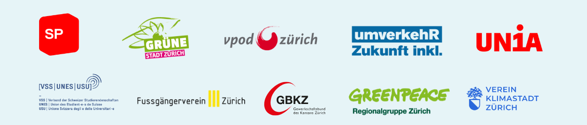 Footer Komitee von Organisationen und Parteien.